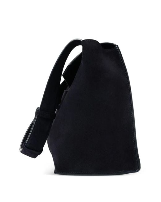 Studio Nicholson Black Sac Porté Épaule Shiboru En Daim