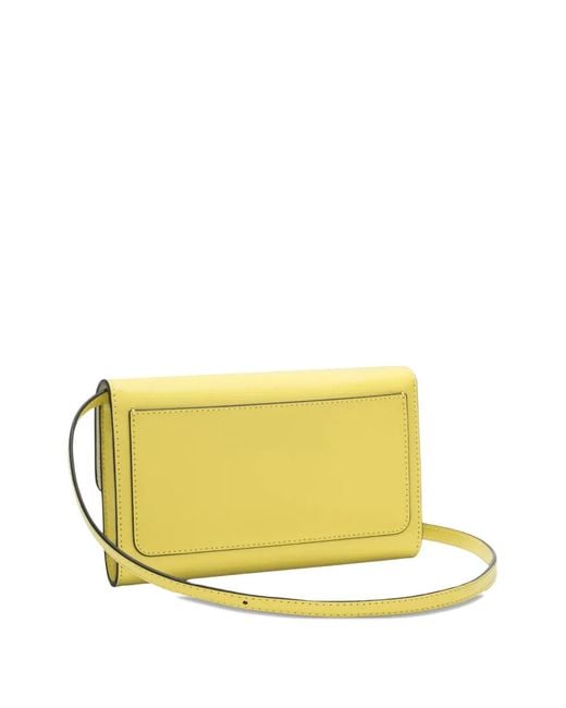 Furla Yellow Large Rectangular-Shape Sfera Cross Body Bag