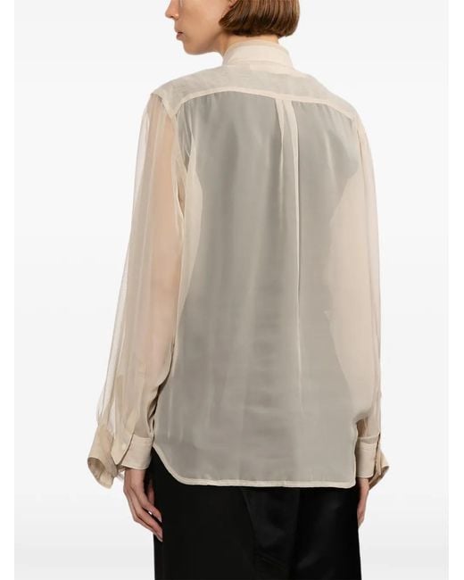 Comme des Garçons Natural Sheer Panelled Shirt