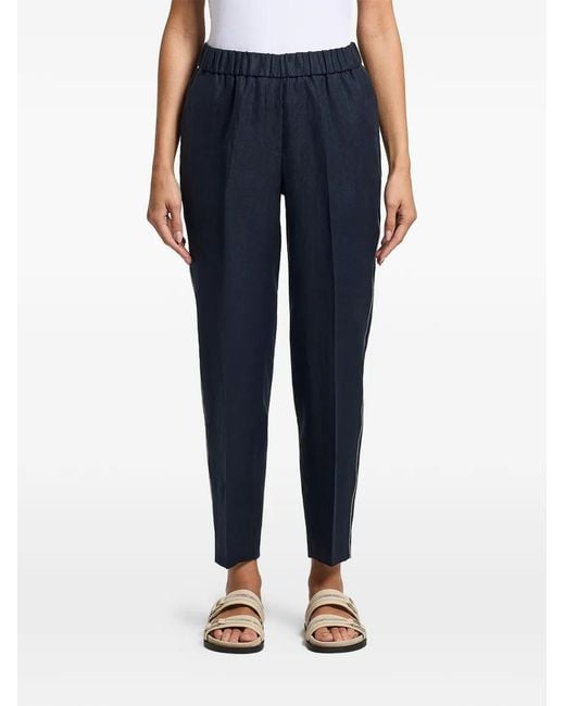 Peserico Blue Elasticated Trousers