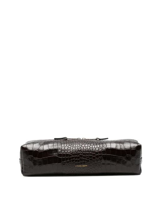Liviana Conti White Croc-Effect Clutch Bag