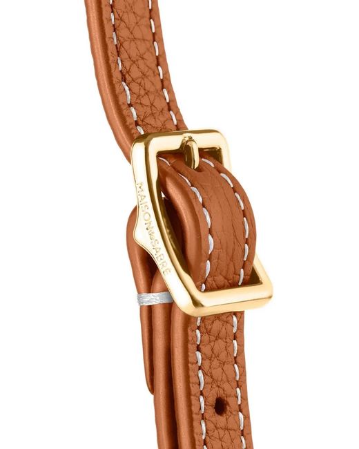 Mini Sac Porté Épaule En Cuir À Rabat Maison De Sabre en coloris Brown