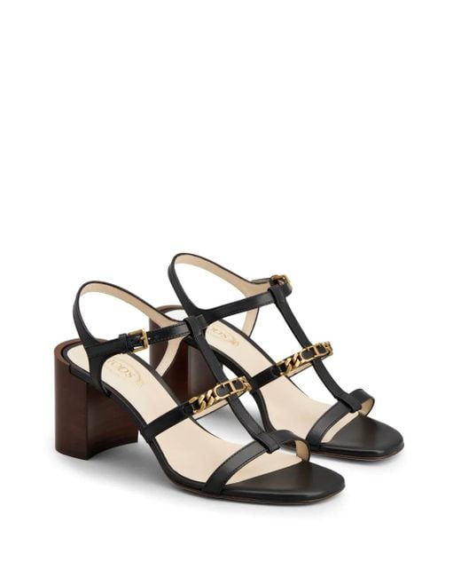 Tod's Black Sandals