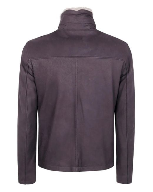 Barba Napoli Purple Dennis Shearling-Lining for men