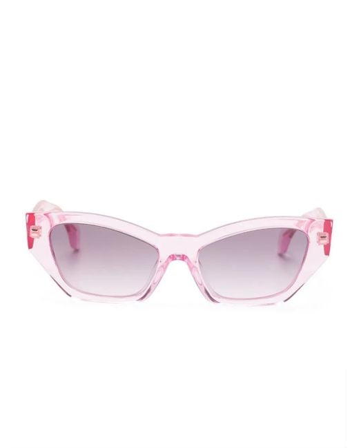 Versace Pink Cat Eye-Frame Sunglasses