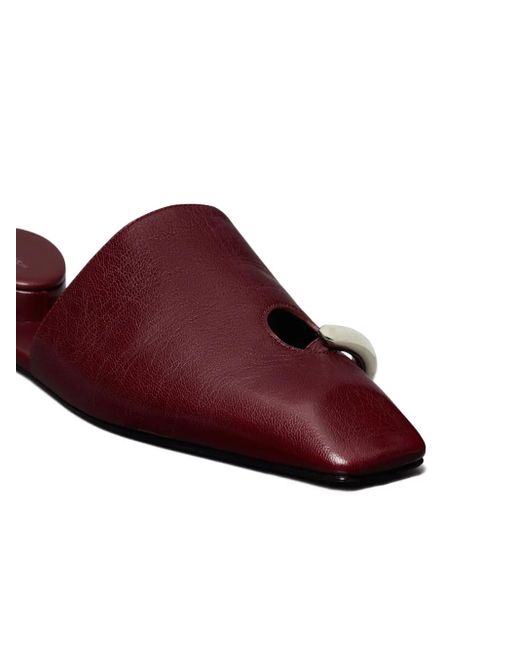 Tory Burch Purple Pierced Mules