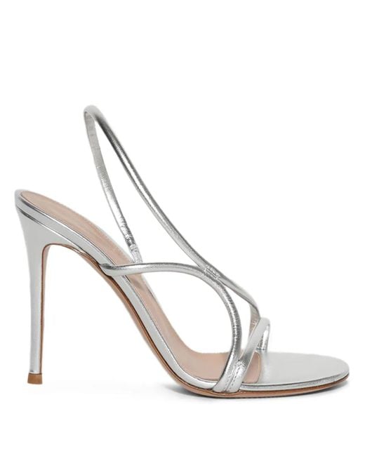 Gianvito Rossi スリングバック レザーサンダル 100mm White
