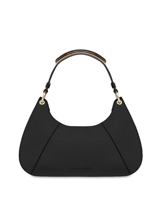 Alberta Ferretti Black Leather Shoulder Bag