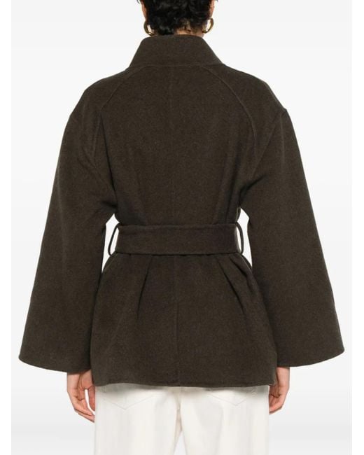 Ba&sh Brown Belted Buttoned Jacket