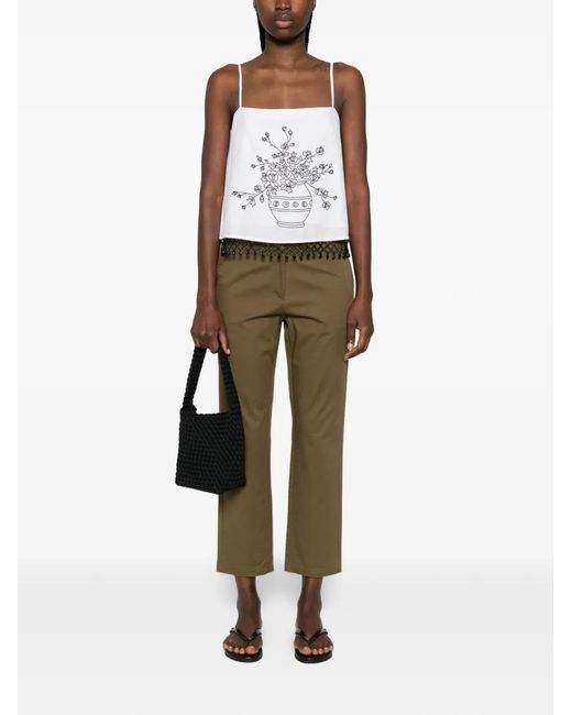 Gant Green Buttoned Trousers