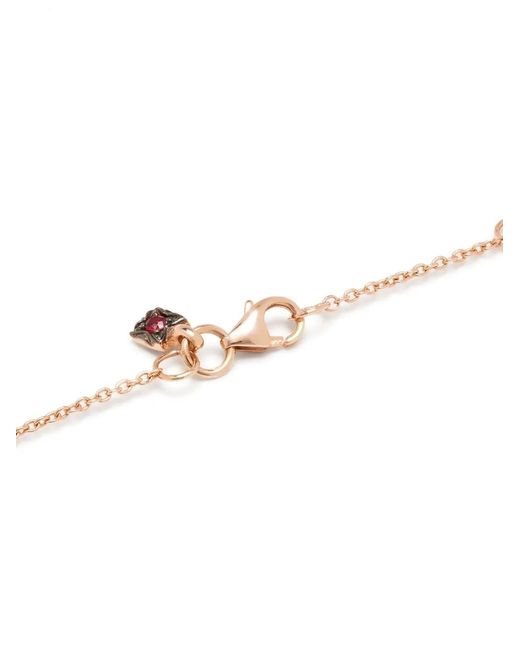 Selim Mouzannar White 18Kt Rose Mina Rhodolite Necklace