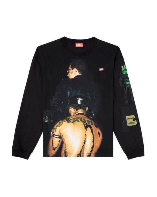 Camiseta Pr-T-Boxt-Tom de x Tom of Finland Foundation DIESEL de color Blue