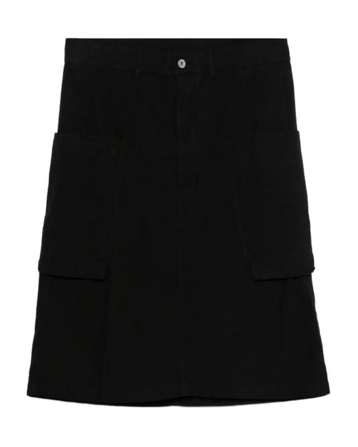 Falda Stefan con bolsillo cargo Rick Owens de hombre de color Black