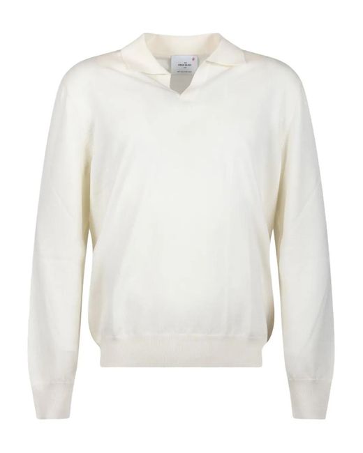 Gran Sasso White Long-Sleeve Sweater for men