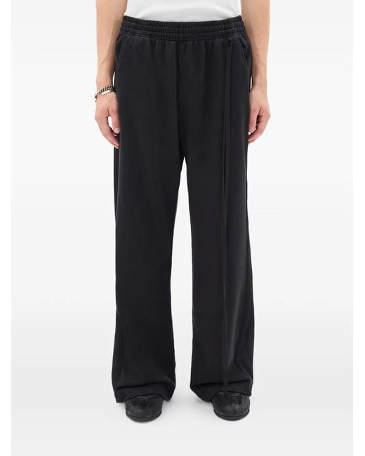 Ann Demeulemeester メンズ ブラック Boas スウェットパンツの通販はau