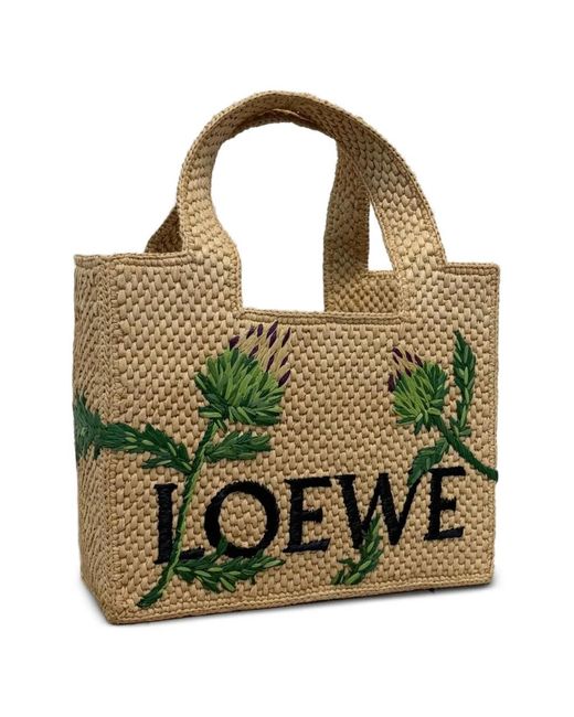 Tote Bag Loewe Font Small di Loewe in Green