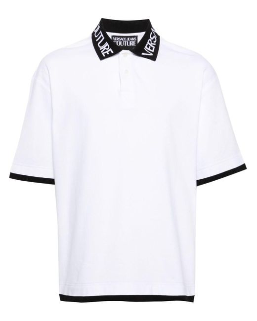 Versace Poloshirt Met Logo in het White voor heren