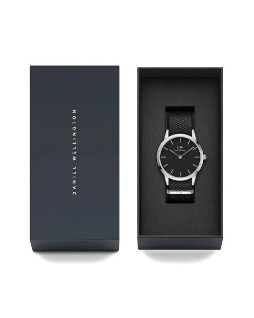 Daniel Wellington Black Iconic Nato 40Mm for men