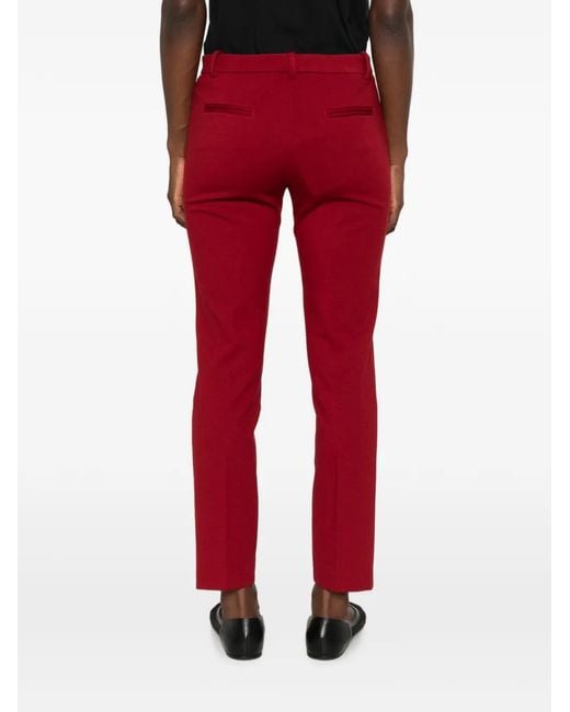Pinko Red Bello Pantalone Straight-Leg Pants