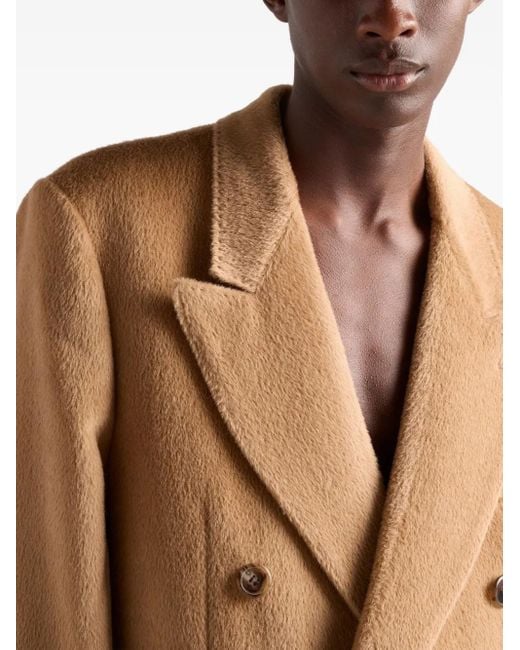メンズ Prada ダブルコート Natural