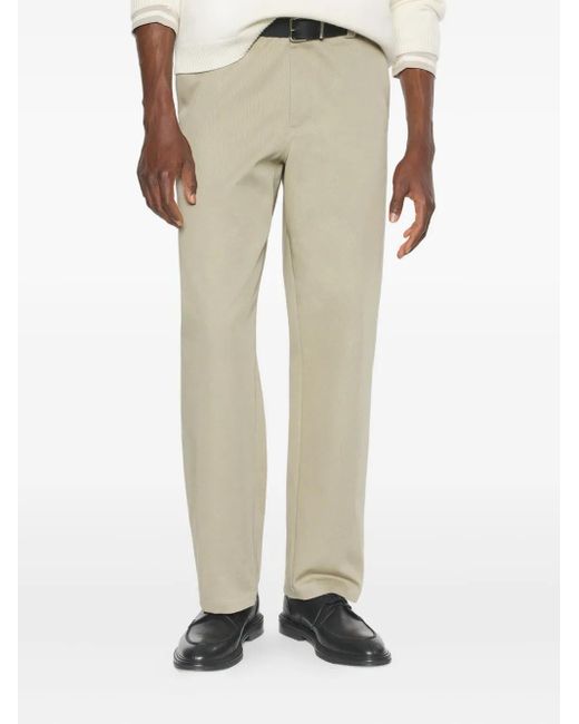 Maison Kitsuné Natural Maison Kitsun㉠Embroidered-Pocket Trousers for men
