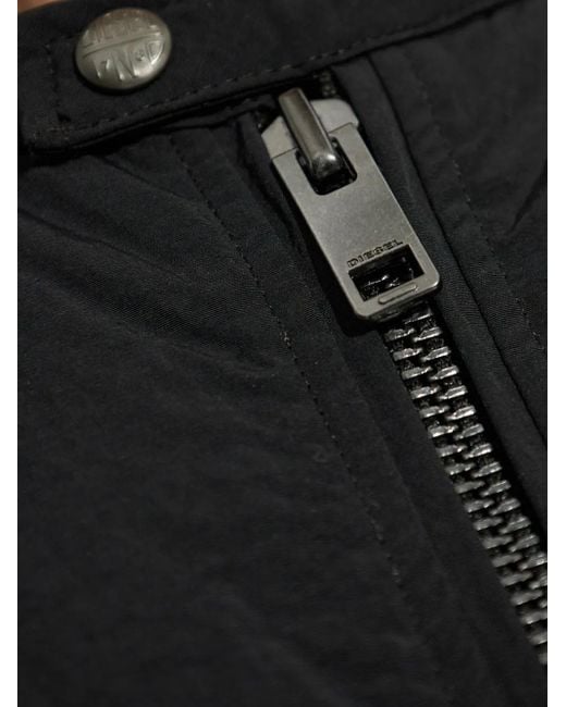 DIESEL Black Light Jackets for men