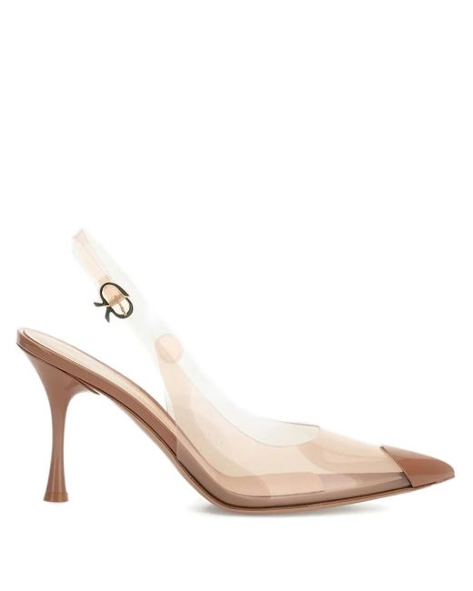 Gianvito Rossi Natural Diana Slingback Pumps