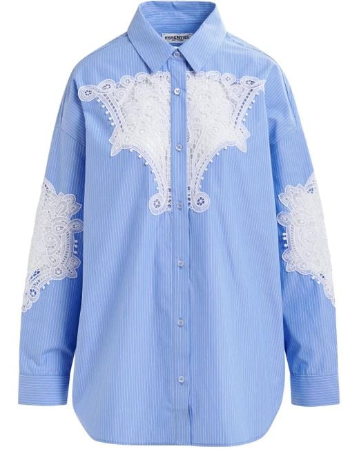 Essentiel Antwerp Blue Striped Shirt