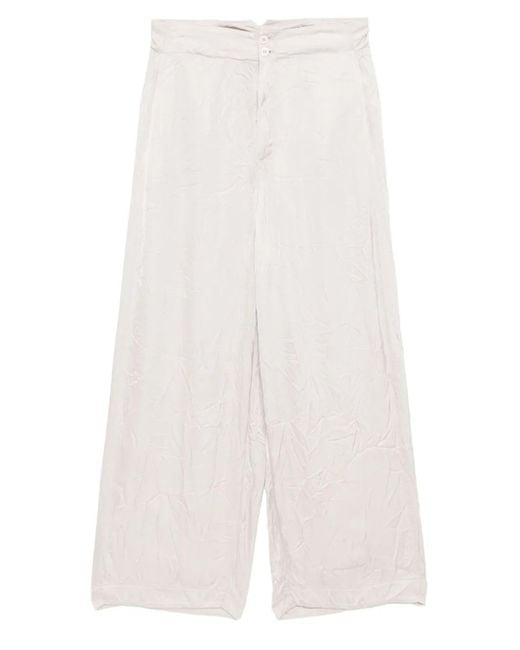 Transit White Wide-Leg Trousers