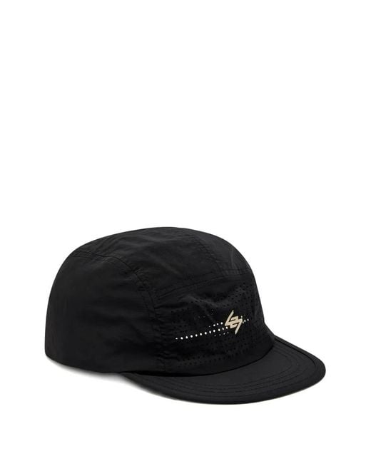 REPRESENT 247 Black Logo-Detail Cap for men