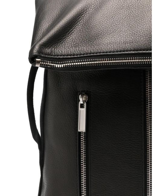 Rick Owens Cargo Leather Backpack in Black | Lyst