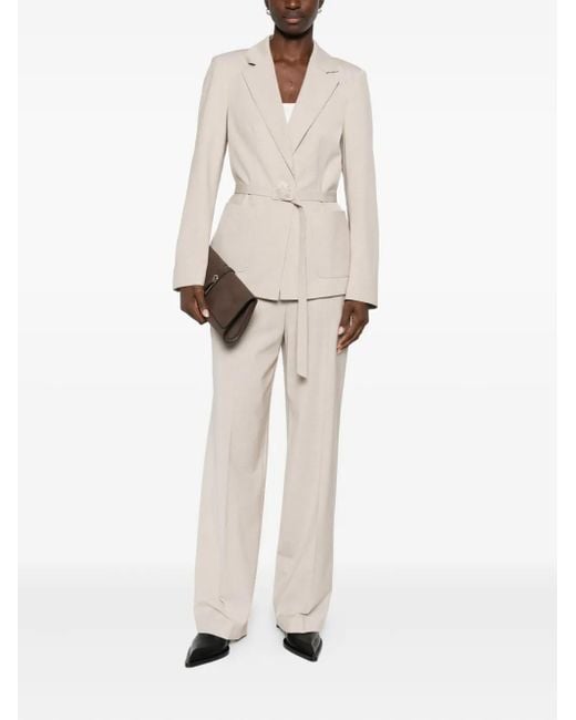Marc Cain Natural Belted Fitted Jacket