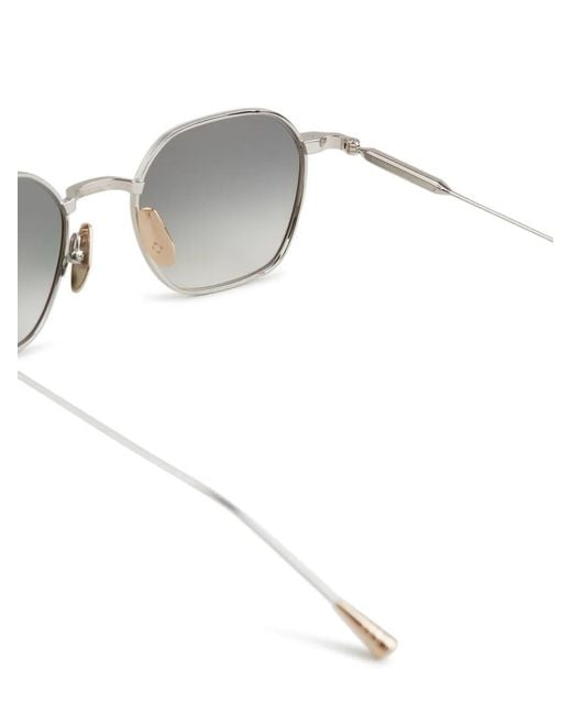 Lunetterie Generale White Cavalier Seul Hexagonal-Frame Sunglasses for men