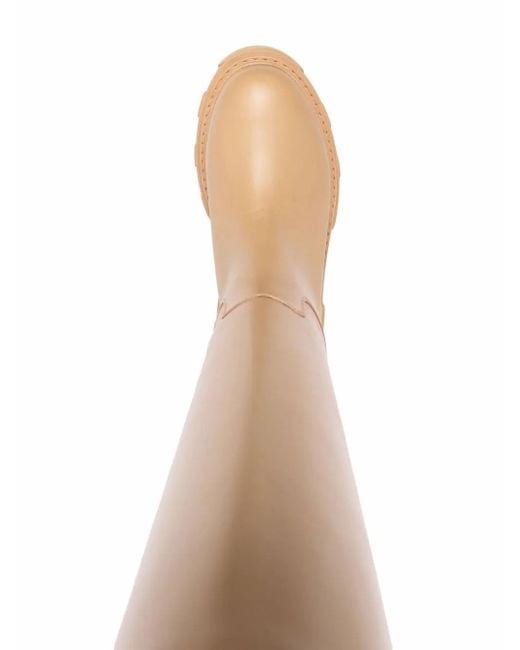 Gia Borghini White Perni 07 Leather Boots