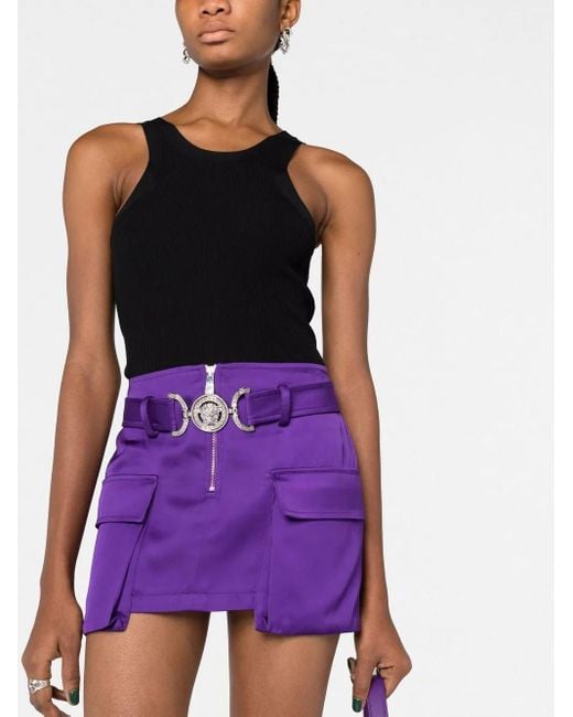 Skirts > short skirts Versace en coloris Purple