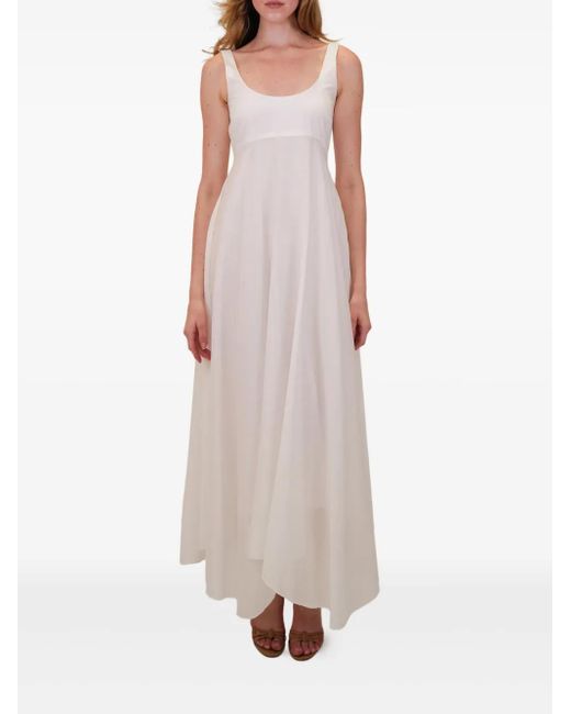 Azeeza White Bria Cotton Maxi Dress