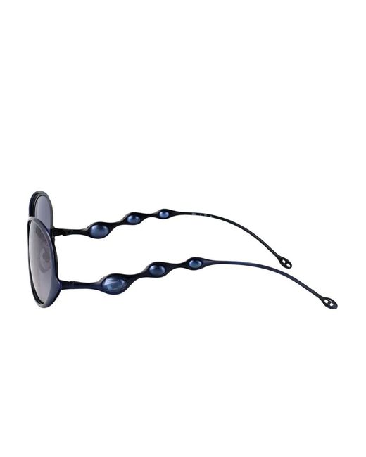 DIESEL Blue Oval-Frame Sunglasses for men