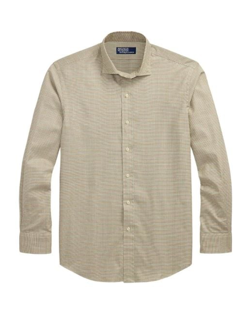 Polo Ralph Lauren White Checked Long-Sleeve Shirt for men
