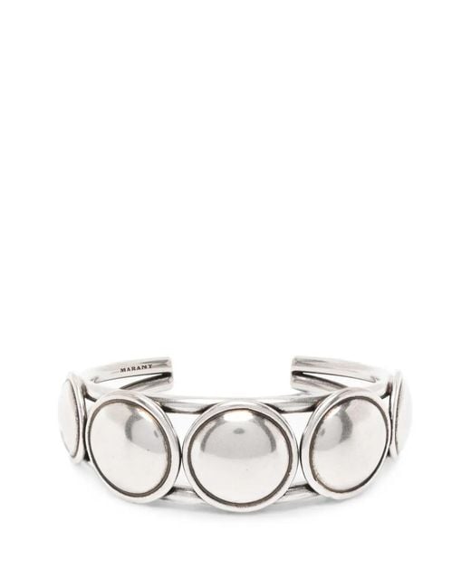 Isabel Marant White Open-Cuff Bracelets for men