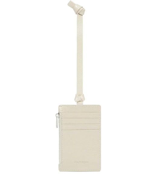 Courreges White Naplack Zip Cardholder