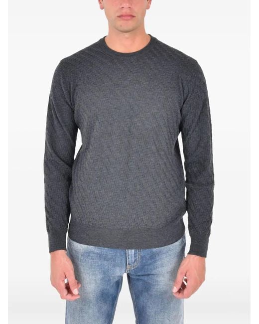 Low Brand Gray Crew-Neck Top for men