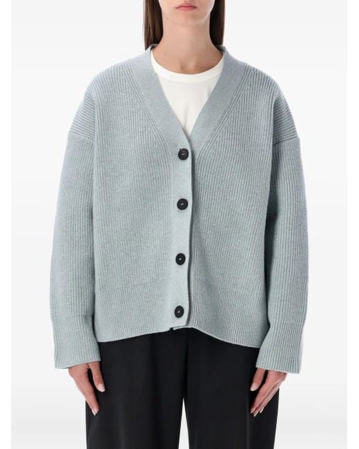 Studio Nicholson Gray Buttoned Cardigan