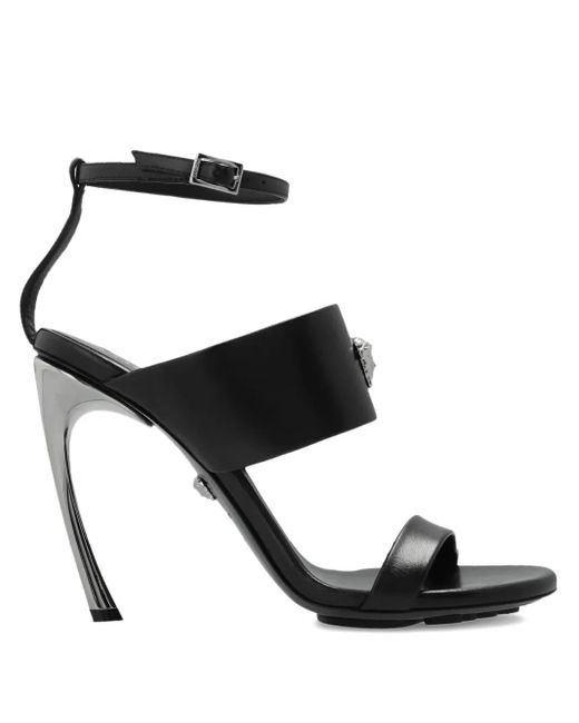 Versace Black Heeled Sandals