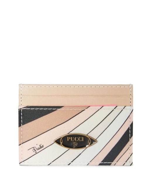 Emilio Pucci Natural Iride-Print Card Holder