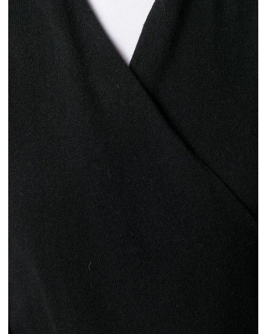 Philo-Sofie Cashmere Black Wrapped Front Jumper