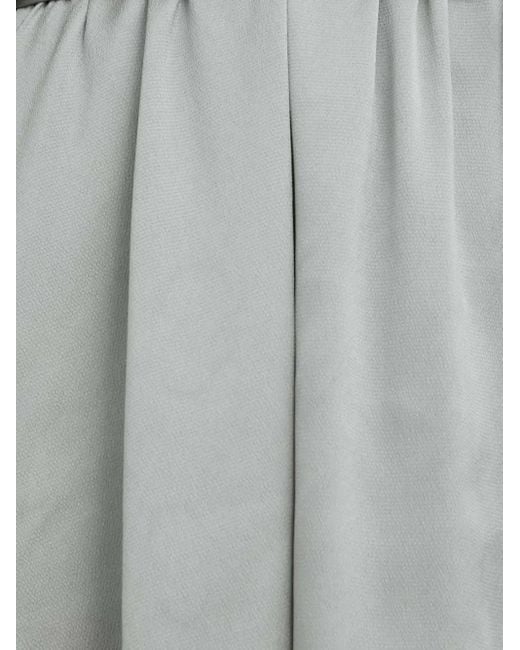 Bruuns Bazaar Gray Puff-Sleeve Belted Mini Dress