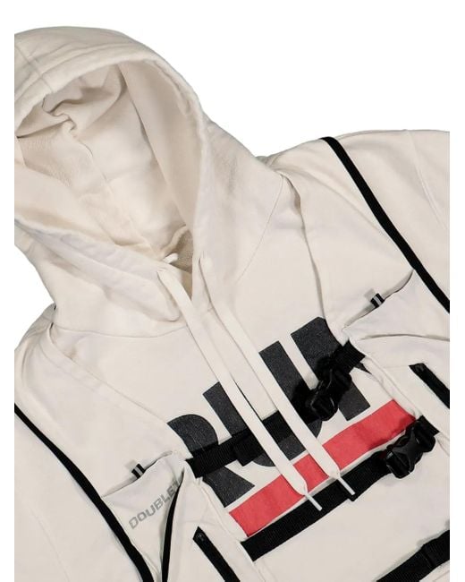 Doublet White Trail Vest Hoodie for men