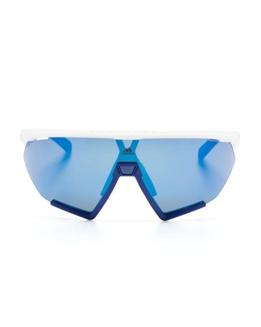 Adidas Blue Geometric-frame Sunglasses for men