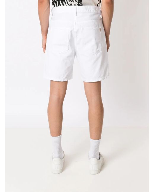 Osklen White Five-Pocket Bermuda Shorts for men
