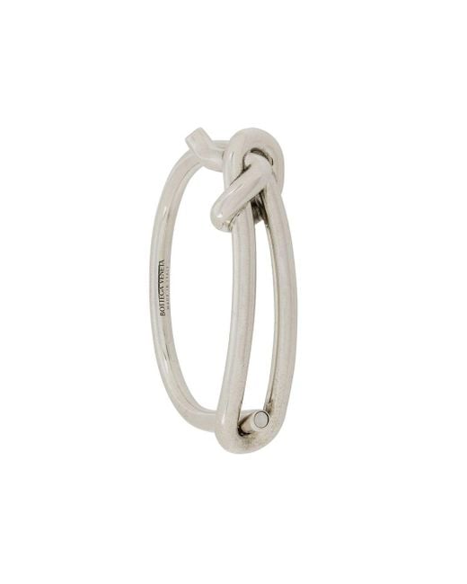 Bottega Veneta Metallic Knot Cuff Bracelet for men
